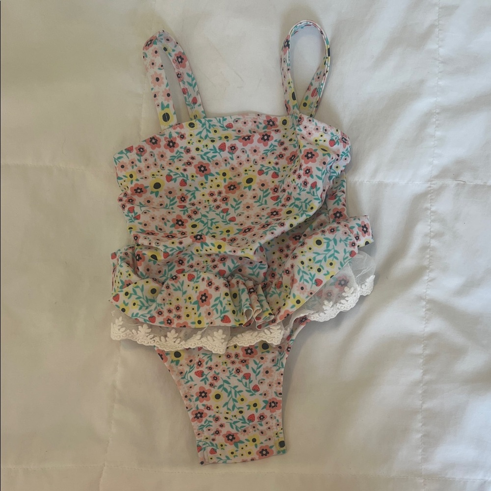 Cat & Jack Floral Baby Swimsuit